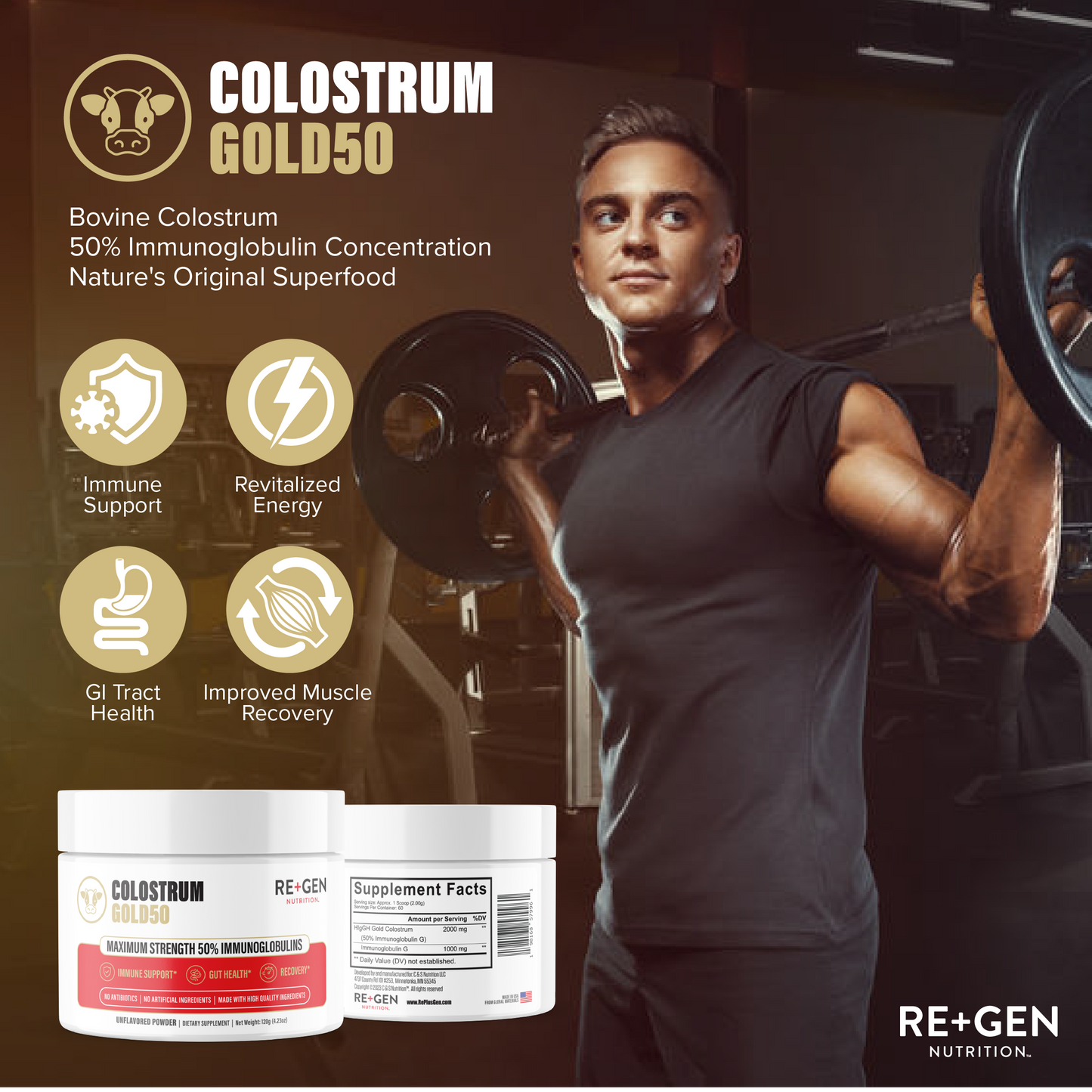Colostrum Gold 50 Colostrum Powder